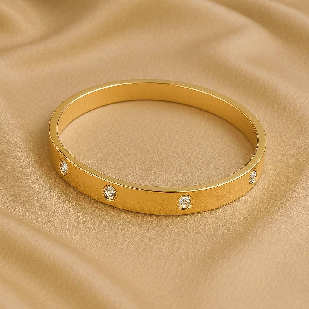 BRACELETE LINK ETERNIDADE COM ZIRCÔNIAS Olívia Boutique Joias