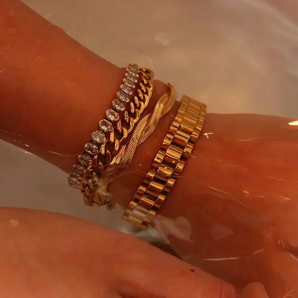 BRACELETE DOURADO Olívia Boutique Joias