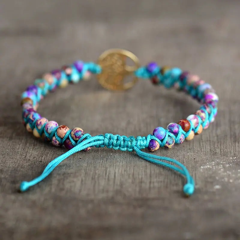 Pulseira de Jaspe Árvore da Vida Olívia Boutique Joias