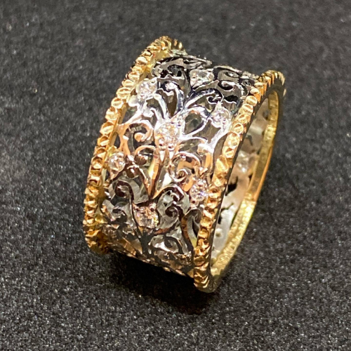 Mika - Anel de Zircônia Vintage Ivy Olívia Boutique Joias